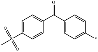 Methanone, (4-fluorophenyl)[4-(methylsulfonyl)phenyl]- Structure