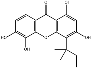 ISOCUDRANIAXANTHONE A, 197447-26-0, 结构式