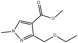 methyl 3-(ethoxymethyl)-1-methyl-1H-pyrazole-4-carboxylate Structure