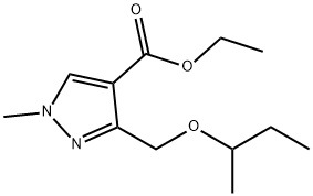 ethyl 3-(sec-butoxymethyl)-1-methyl-1H-pyrazole-4-carboxylate Structure