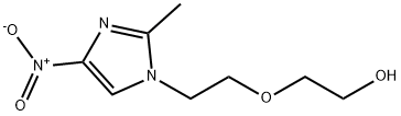 Ethanol, 2-[2-(2-methyl-4-nitro-1H-imidazol-1-yl)ethoxy]-, 19765-12-9, 结构式