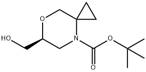 (6S)-4-BOC-6-羟甲基-7-氧代-4-氮杂螺环[2.5]辛烷, 1980007-42-8, 结构式