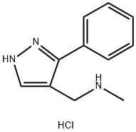 N-Methyl-1-(3-phenyl-1h-pyrazol-4-yl)methanamine dihydrochloride,1984117-28-3,结构式