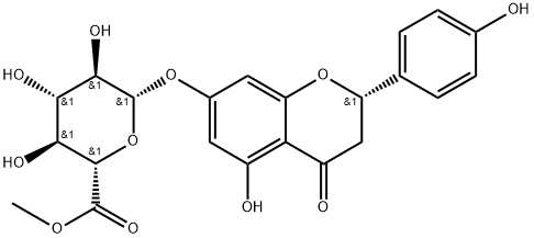 柚皮素-7-O-Β-D-葡萄糖醛酸甲酯,1985597-72-5,结构式