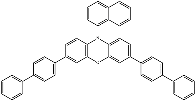 3,7-Di(4-biphenyl) 1-naphthalene-10-phenoxazine >=97% Structure