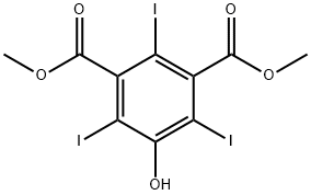5-羟基-2,4,6-三碘异邻苯二甲酸二甲酯 结构式
