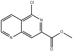 1,6-Naphthyridine-7-carboxylic acid, 5-chloro-, methyl ester 结构式