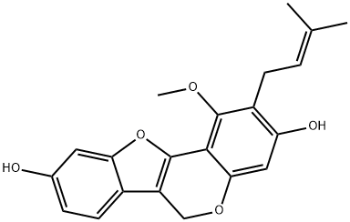 Glyurallin A, 199331-36-7, 结构式