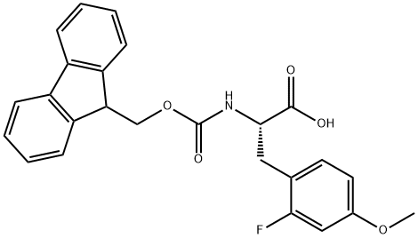 (2S)-2-({[(9H-fluoren-9-yl)methoxy]carbonyl}amino)-3-(2-fluoro-4-methoxyphenyl)propanoic acid Structure