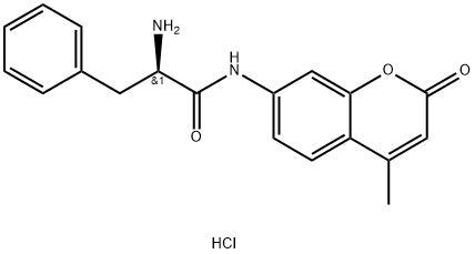 D-苯丙氨酸香豆素盐酸盐 结构式