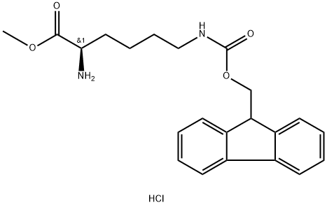 H-D-Lys(Fmoc)-OMe·HCl Structure