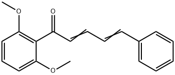 2,6-Dimethoxyphenyl-4-phenyl-buta-1,3-dienylketone Struktur