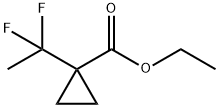 Cyclopropanecarboxylic acid, 1-(1,1-difluoroethyl)-, ethyl ester Struktur