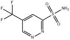 5-(三氟甲基)哒嗪-3-磺酰胺 结构式