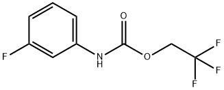 2,2,2-三氟乙基-N-(3-氟苯基)氨基甲酸酯, 200876-84-2, 结构式