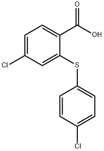 4-chloro-2-[(4-chlorophenyl)sulfanyl]benzoic acid Structure
