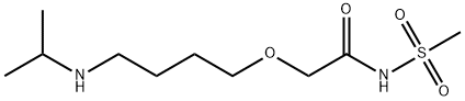 Acetamide, 2-[4-[(1-methylethyl)amino]butoxy]-N-(methylsulfonyl)- Struktur