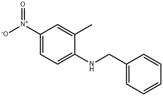 N-苄基-2-甲基-4-硝基苯胺 结构式