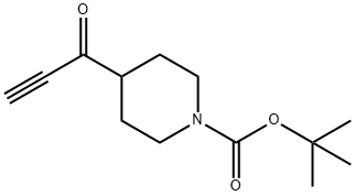 1-Piperidinecarboxylic acid, 4-(1-oxo-2-propyn-1-yl)-, 1,1-dimethylethyl ester Struktur