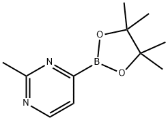 2-Methyl-4-(4,4,5,5-tetramethyl-1,3,2-dioxaborolan-2-yl)pyrimidine 结构式