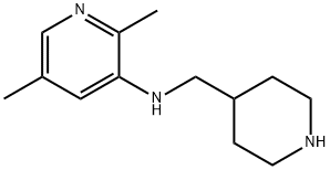 3-Pyridinamine, 2,5-dimethyl-N-(4-piperidinylmethyl)- Structure