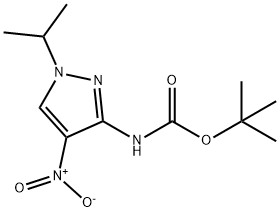 tert-butyl (1-isopropyl-4-nitro-1H-pyrazol-3-yl)carbamate Structure