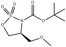 tert-butyl (4S)-4-(methoxymethyl)-2,2-dioxo-oxathiazolidine-3-carboxylate 结构式