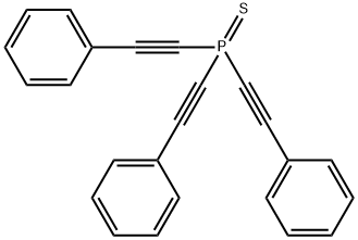 tris(phenylethynyl)phosphine sulfide 结构式