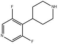 Pyridine, 3,5-difluoro-4-(4-piperidinyl)-,2025861-95-2,结构式