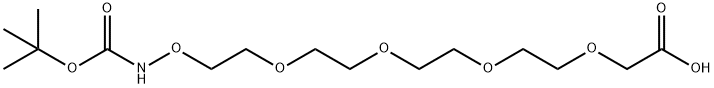 t-Boc-Aminooxy-PEG4-CH2CO2H 结构式