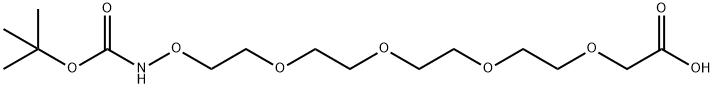 t-Boc-Aminooxy-PEG4-CH2CO2H Structure