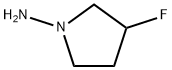 1-Pyrrolidinamine, 3-fluoro- Struktur