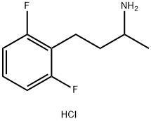 4-(2,6-二氟苯基)丁-2-胺盐酸盐 结构式