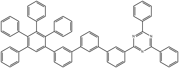 1,3,5-Triazine, 2,4-diphenyl-6-(4',5',6'-triphenyl[1,1':2',1'':3'',1''':3''',1''''-quinquephenyl]-3''''-yl)-