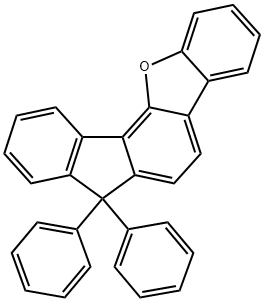 7H-苯并[B]芴并[3,4-D]呋喃,7,7-二苯基 - 结构式