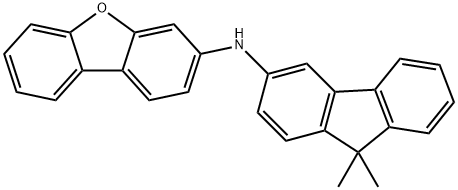N-(9,9-二甲基-9H-芴-2-基)二苯并[B,D]呋喃-3-胺, 2033135-21-4, 结构式