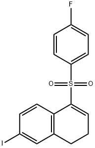 4-((4-氟苯基)磺酰基)-7-碘-1,2-二氢萘, 2041841-93-2, 结构式