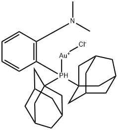 Gold, [2-[bis(tricyclo[3.3.1.13,7]dec-1-yl)phosphino-κP]-N,N-dimethylbenzenamine]chloro- Structure