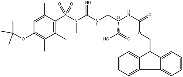 Fmoc-Alg(Me,Pbf)-OH Struktur