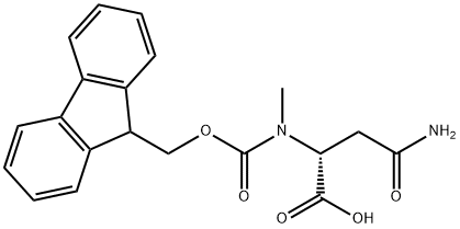 FMoc-N-Me-D-Asn-OH 化学構造式