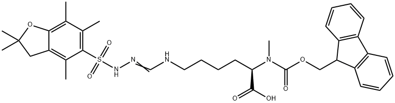 Fmoc-N-Me-d-HoArg(pbf)-OH Structure