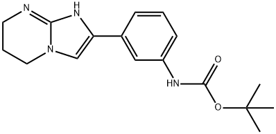 Carbamic acid, N-[3-(1,5,6,7-tetrahydroimidazo[1,2-a]pyrimidin-2-yl)phenyl]-, 1,1-dimethylethyl ester,2044713-20-2,结构式