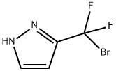 1H-Pyrazole, 3-(bromodifluoromethyl)- Struktur