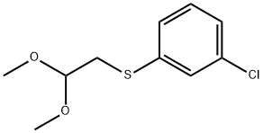 Benzene, 1-chloro-3-[(2,2-dimethoxyethyl)thio]- Struktur