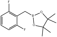 2-[(2,6-Difluorophenyl)methyl]-4,4,5,5-tetramethyl-1,3,2-dioxaborolane Structure