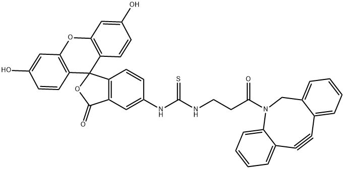 Fluorescein-DBCO,2054339-00-1,结构式