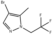 4-bromo-5-methyl-1-(2,2,2-trifluoroethyl)-1H-pyrazole Structure