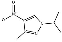 3-iodo-1-isopropyl-4-nitro-1H-pyrazole Structure