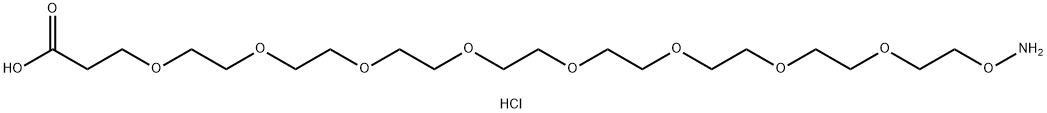Aminooxy-PEG8-acid, 2055013-68-6, 结构式