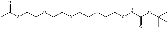 t-Boc-Aminooxy-PEG3-S-Ac Struktur